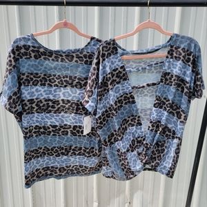 Open Back Leopard top